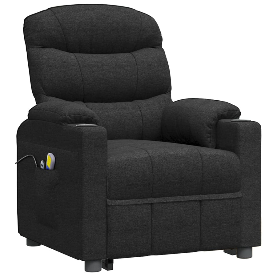 Stand up Massage Chair Black Fabric