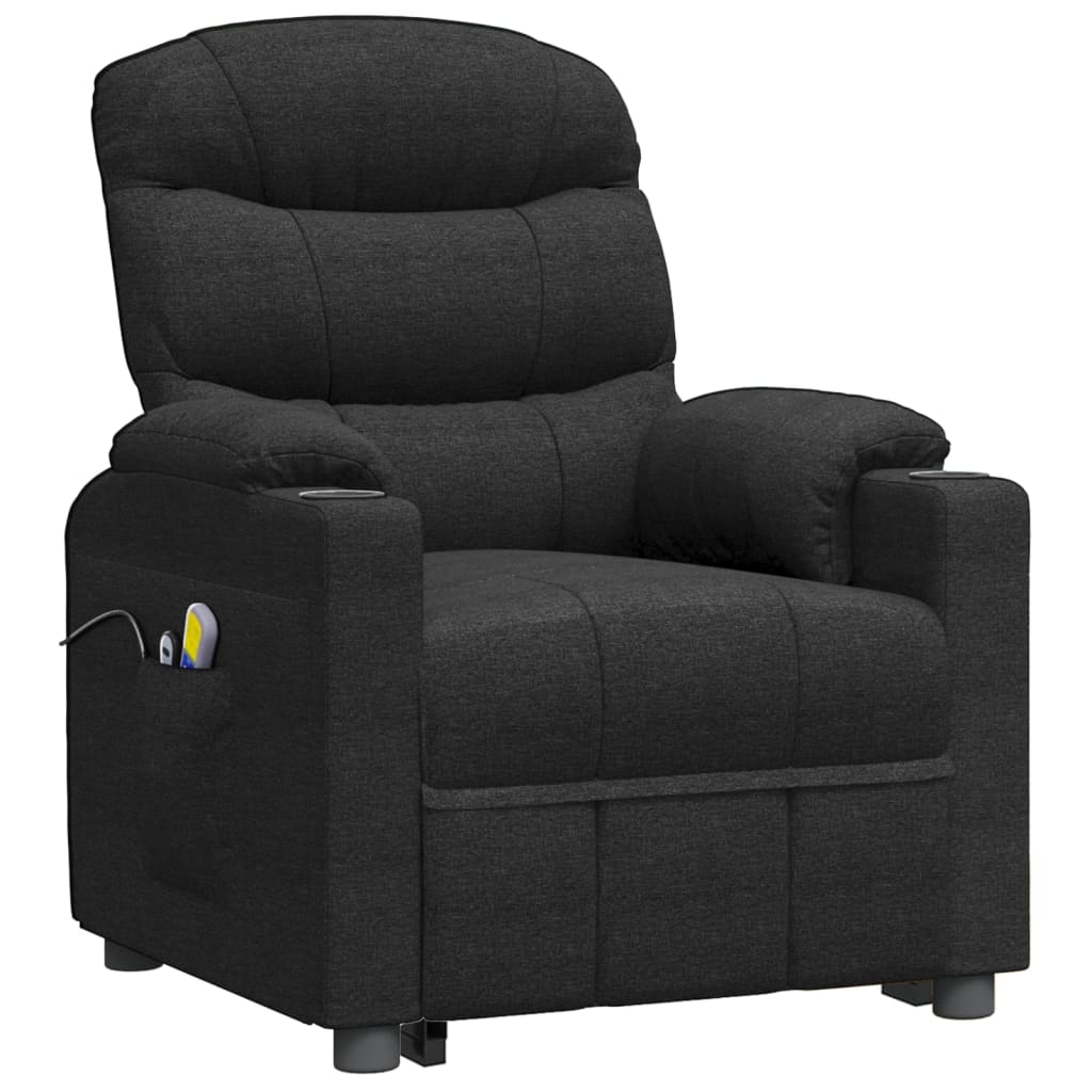 Stand up Massage Chair Black Fabric