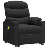Stand up Massage Chair Black Fabric - Side View
