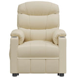 Stand up Massage Chair Cream Fabric - Top-Down View