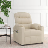 Stand up Massage Chair Cream Fabric