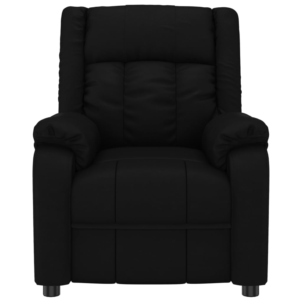 Stand up Chair Black Faux Leather
