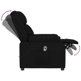 Stand up Chair Black Faux Leather - Low Angle