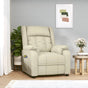 Stand up Massage Chair Cream Faux Leather