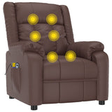 Stand up Massage Chair Brown Faux Leather - Extra Image