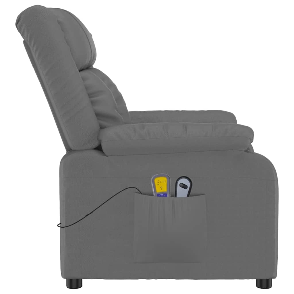 Stand up Massage Chair Grey Faux Leather