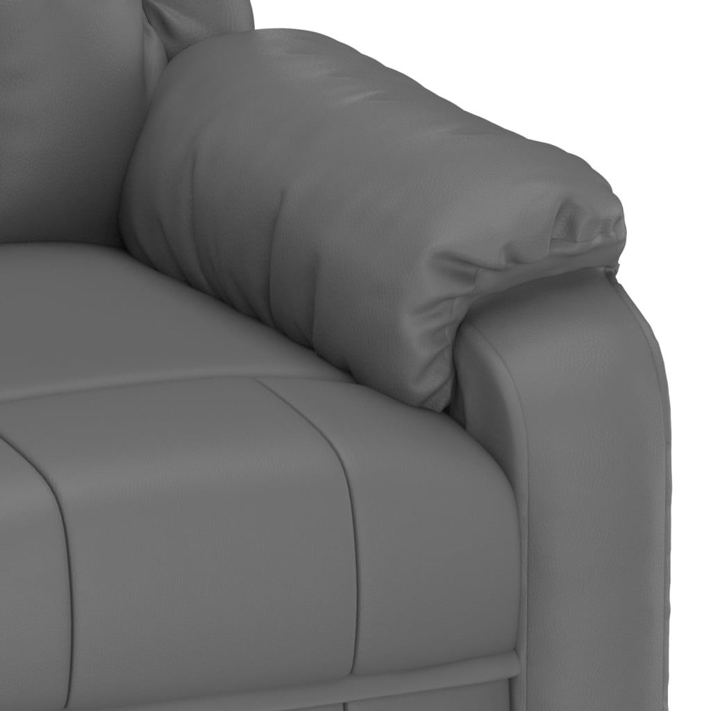 Stand up Massage Chair Grey Faux Leather