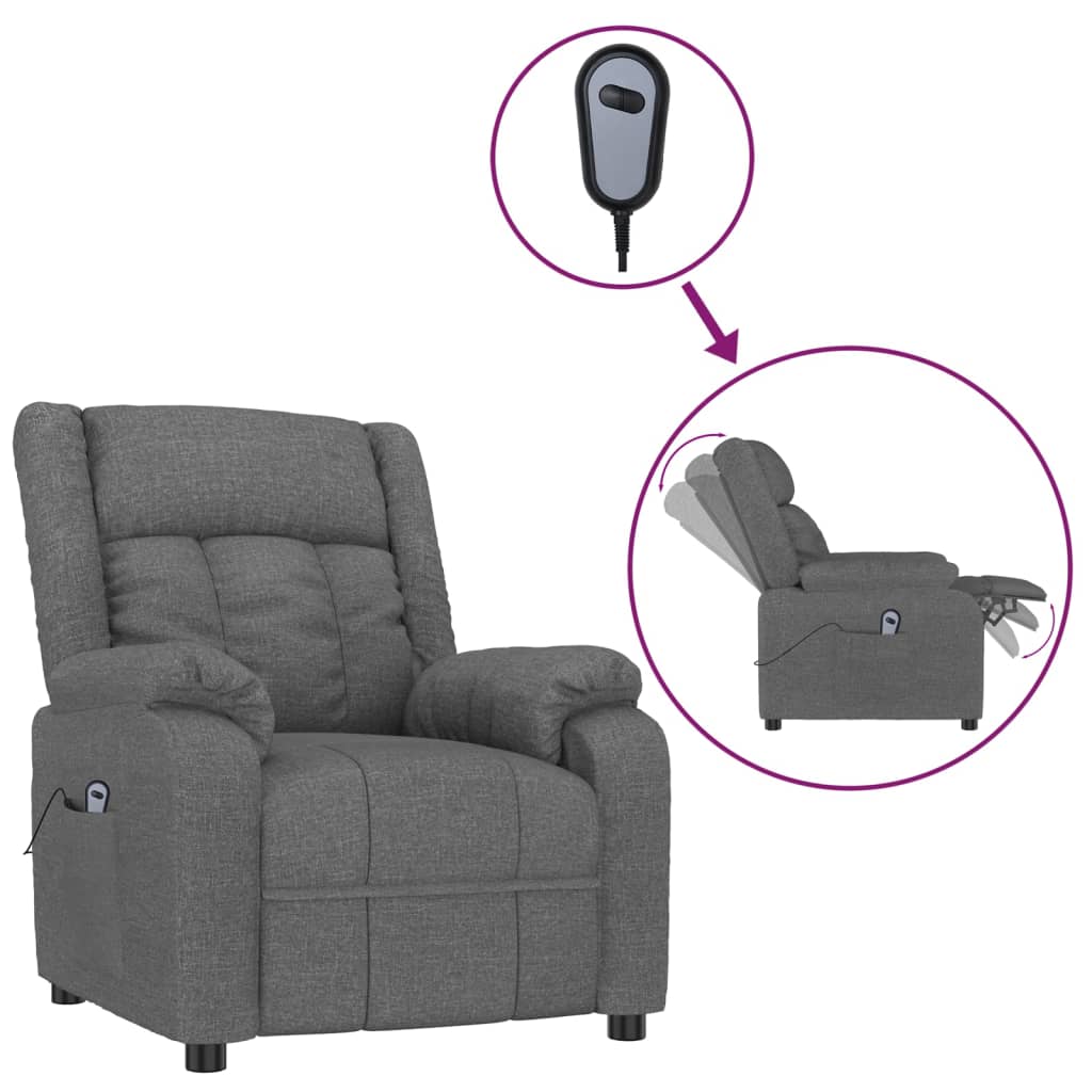 Stand up Chair Dark Grey Fabric