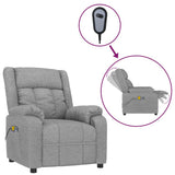 Stand up Massage Chair Light Grey Fabric - Front View