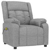 Stand up Massage Chair Light Grey Fabric - Side View