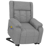 Stand up Massage Chair Light Grey Fabric