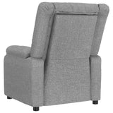 Stand up Massage Chair Light Grey Fabric - Close-Up Angle