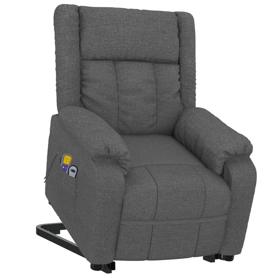 Stand up Massage Chair Dark Grey Fabric