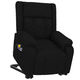 Stand up Massage Chair Black Fabric - 45-Degree Angle
