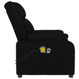 Stand up Massage Chair Black Fabric - Rear View