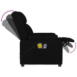 Stand up Massage Chair Black Fabric - Low Angle