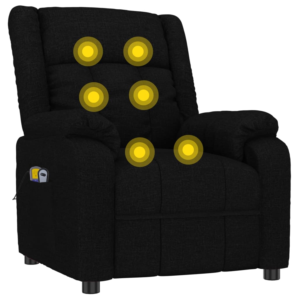 Stand up Massage Chair Black Fabric
