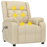 Stand up Massage Chair Cream Fabric