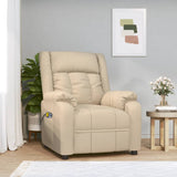 Stand up Massage Chair Cream Fabric