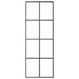Sliding Door with Hardware Set 76x205 cm ESG Glass&Aluminium