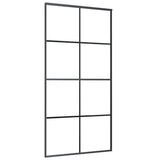 Sliding Door with Hardware Set 102.5x205 cm ESG Glass&Aluminium - Top-Down View