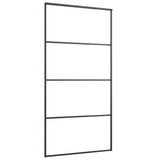 Sliding Door with Hardware Set 102.5x205 cm ESG Glass&Aluminium - Top-Down View
