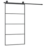 Sliding Door with Hardware Set 102.5x205 cm ESG Glass&Aluminium