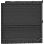 Garden Corner Sofa with Cushions Black Poly Rattan