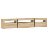 TV Cabinet with LED Lights Sonoma Oak 195x35x40 cm