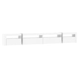 TV Cabinet with LED Lights White 270x35x40 cm - 45-Degree Angle
