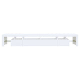 TV Cabinet with LED Lights White 260x36.5x40 cm - Extra Image