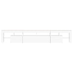 TV Cabinet with LED Lights White 230x36.5x40 cm