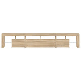 TV Cabinet with LED Lights Sonoma Oak 230x36.5x40 cm - Extra Image