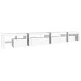 TV Cabinet with LED Lights White 290x36,5x40 cm