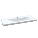 3 Piece Bathroom Furniture Set White - Rear View