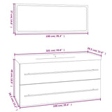 Bathroom Furniture Set White Engineered Wood - Extra Image