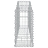 Arched Gabion Basket 200x30x60/80 cm Galvanised Iron