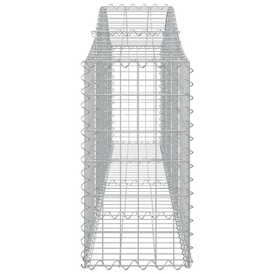 Arched Gabion Basket 200x30x60/80 cm Galvanised Iron