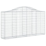 Arched Gabion Basket 200x30x100/120 cm Galvanised Iron