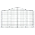 Arched Gabion Basket 200x50x100/120 cm Galvanised Iron