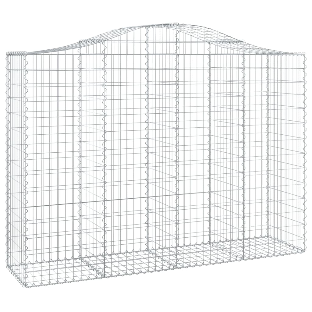 Arched Gabion Basket 200x50x140/160 cm Galvanised Iron
