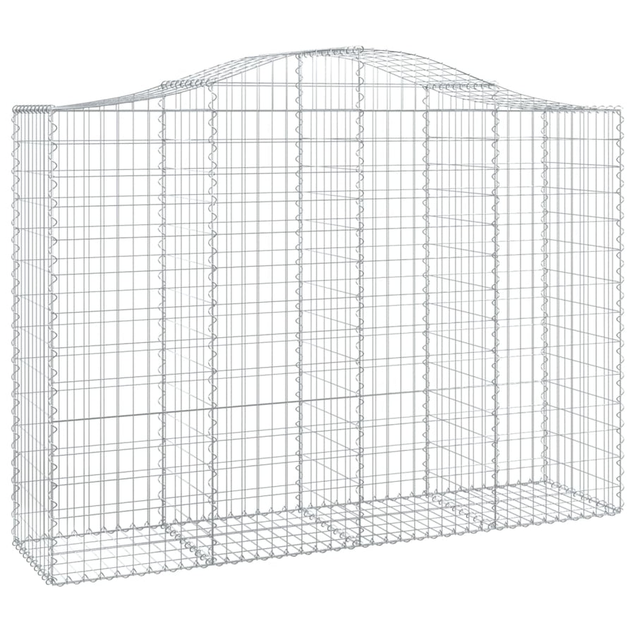 Arched Gabion Basket 200x50x140/160 cm Galvanised Iron