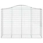 Arched Gabion Basket 200x50x140/160 cm Galvanised Iron