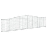Arched Gabion Basket 400x30x80/100 cm Galvanised Iron