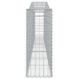Arched Gabion Basket 400x30x80/100 cm Galvanised Iron