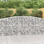 Arched Gabion Basket 400x50x100/120 cm Galvanised Iron