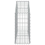 Arched Gabion Basket 100x30x60/80 cm Galvanised Iron