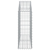 Arched Gabion Basket 100x30x80/100 cm Galvanised Iron