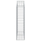 Arched Gabion Basket 100x30x120/140 cm Galvanised Iron