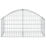 Arched Gabion Basket 100x50x40/60 cm Galvanised Iron